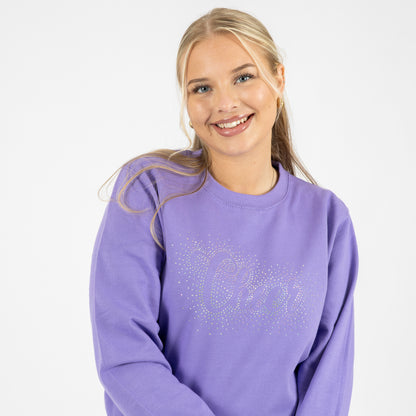 Cheer Cute Purple Collagtröja