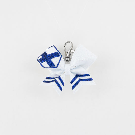 Keyring Bow Plain Burgundy