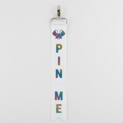 Pin Me White Rainbow