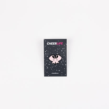 PIN BOW LIGHT PINK GLITTER