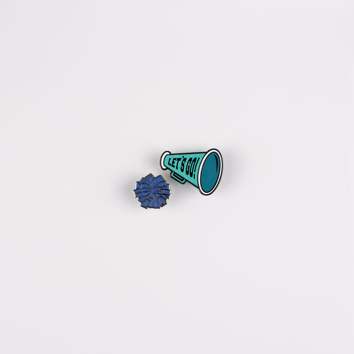 PIN POM DARK BLUE GLITTER