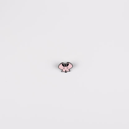 PIN BOW LIGHT PINK GLITTER