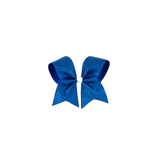 Small Bow Glitter Blue