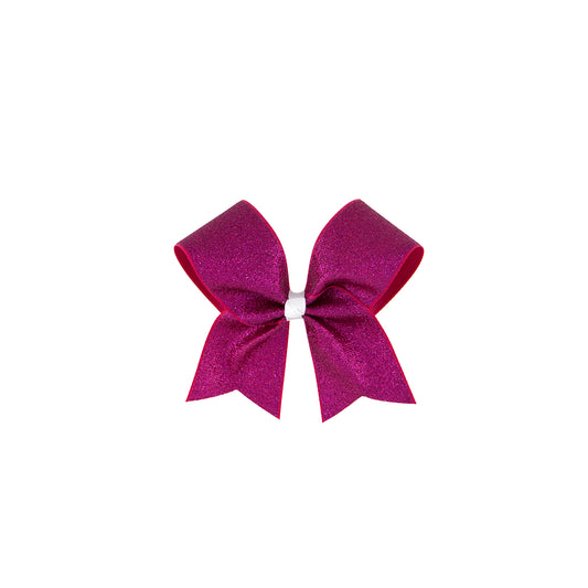 Small Bow Glitter Pink