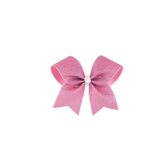 Small Bow Glitter Light Pink