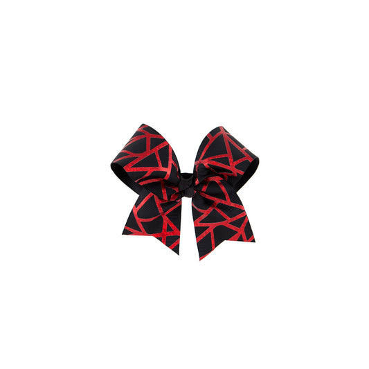 Small Bow metallic band red