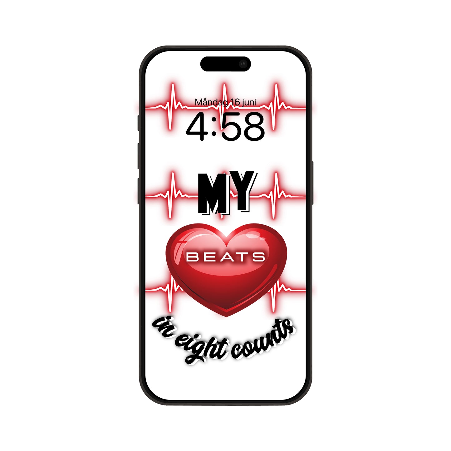 My Heart Beats in 8 Counts (Bakgrund till mobilen)