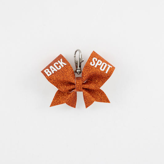Keyring Bow Back Spot Red