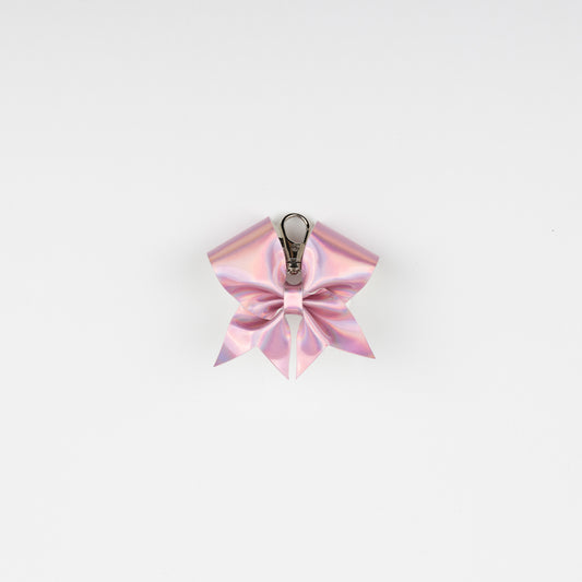 Nyckelring Bow Metallic Ljusrosa