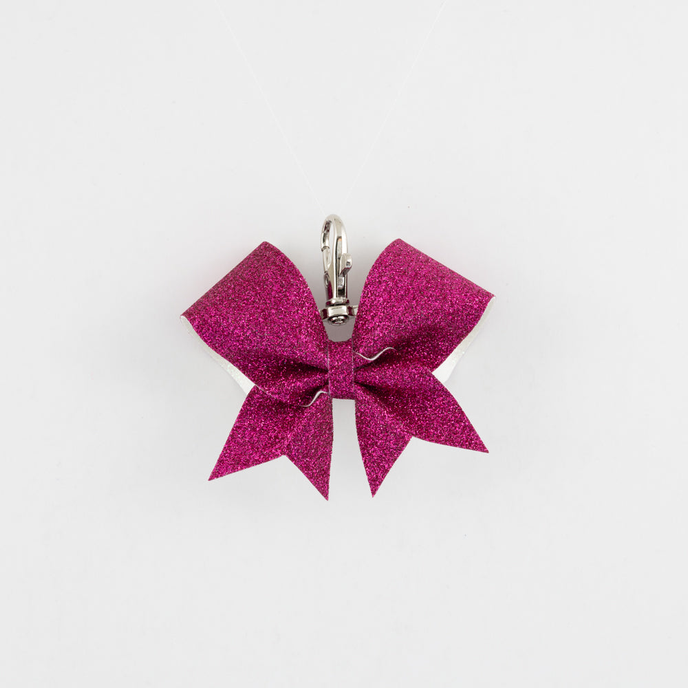 Nyckelring Bow Plain Hot Pink