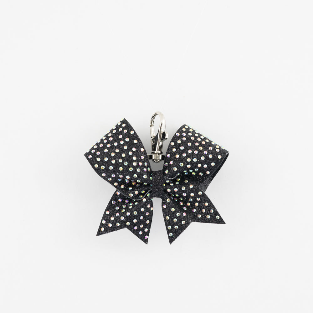 Keyring Bow Plain Burgundy
