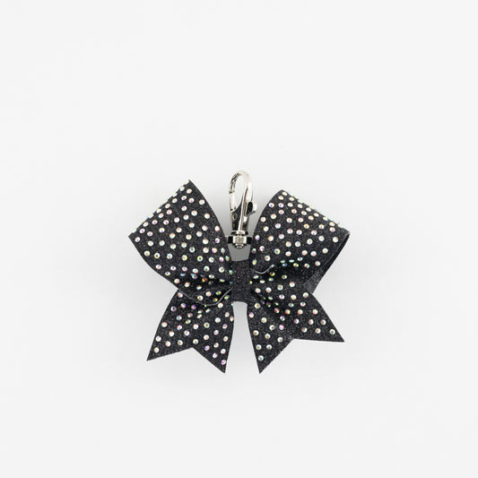 Keyring Bow Plain Burgundy