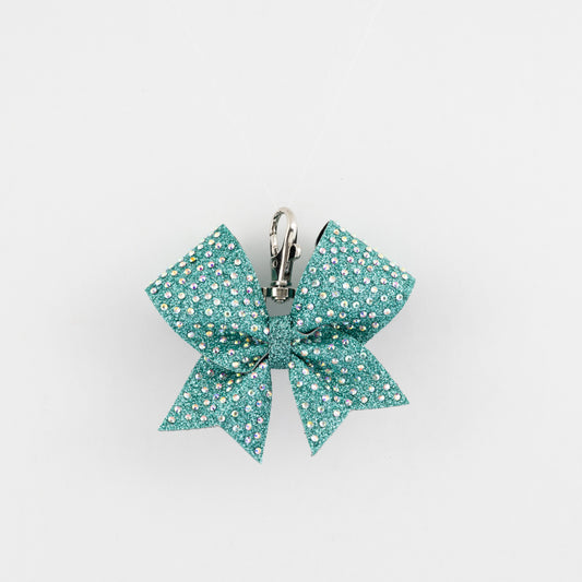 Keyring Bow Plain Burgundy