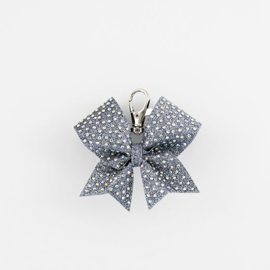 Keyring Bow Plain Burgundy