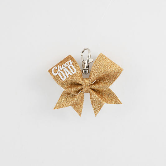 Nyckelring Bow Cheer Dad Old Gold