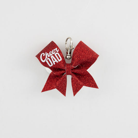 Nyckelring Bow Cheer Dad Red