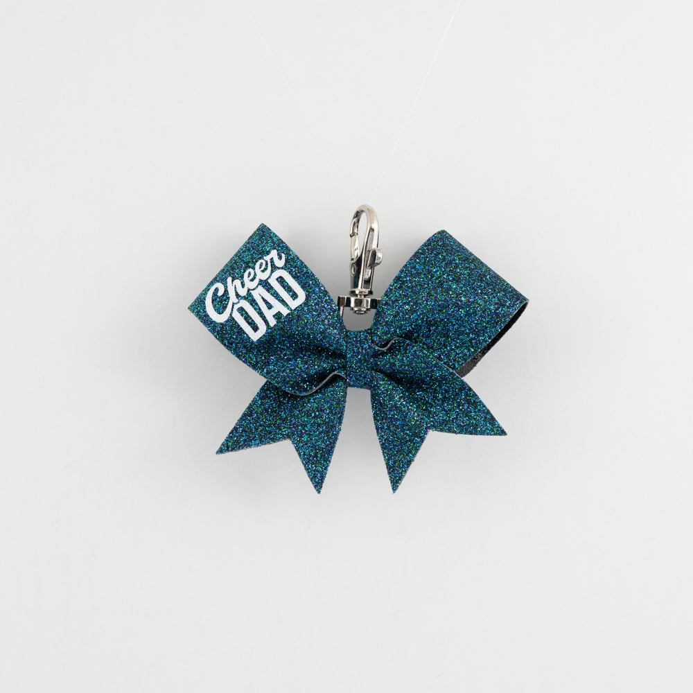 Nyckelring Bow Cheer Dad Teal