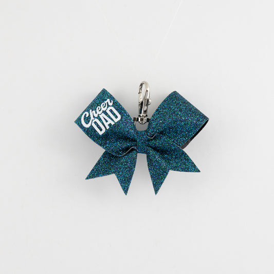 Nyckelring Bow Cheer Dad Teal