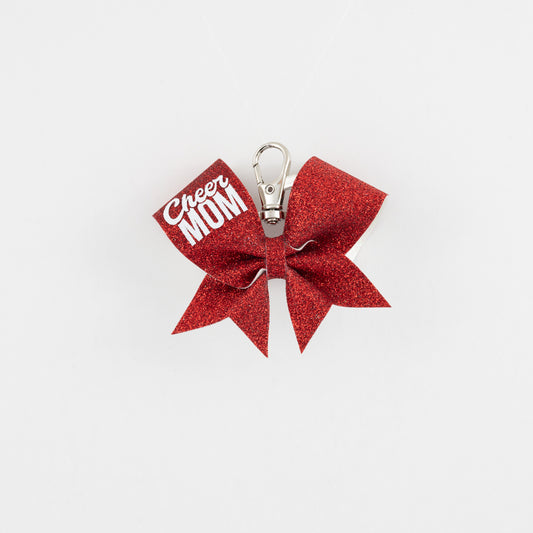 Nyckelring Bow Cheer Mom Röd