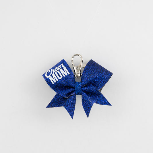Nyckelring Bow Cheer Mom Royal Blue